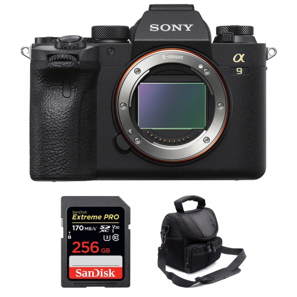 Sony A9 II Nu + SanDisk 256GB Extreme PRO UHS-I SDXC 170 MB/s + Sac - Appareil Photo Hybride