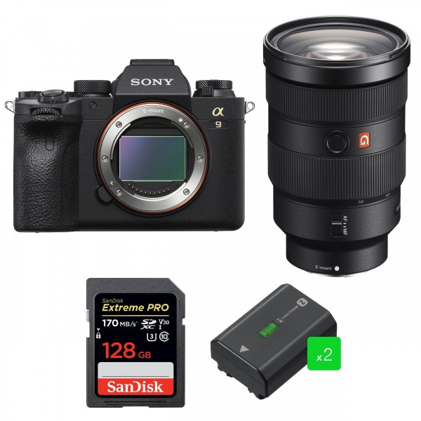 Sony A9 II + FE 24-70mm F2.8 GM + SanDisk 128GB Extreme PRO UHS-I SDXC 170 MB/s + 2 Sony NP-FZ100 - Appareil Photo Hybride