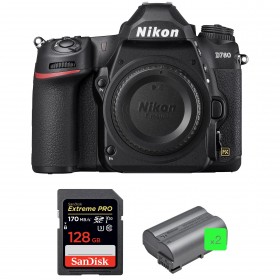 Nikon D780 Nu + SanDisk 128GB Extreme PRO UHS-I SDXC 170 MB/s + 2 Nikon EN-EL15b - Appareil photo Reflex