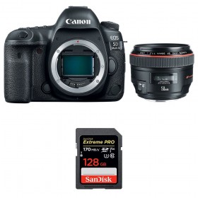 Canon 5D Mark IV + EF 50mm F1.2L USM + SanDisk 128GB Extreme PRO UHS-I SDXC 170 MB/s - Appareil photo Reflex