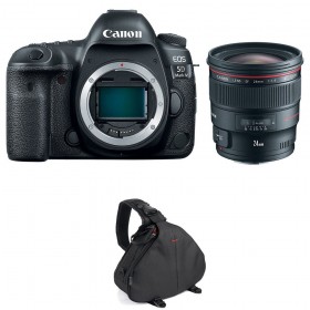 Canon 5D Mark IV + EF 24mm F1.4L II USM + Sac - Appareil photo Reflex