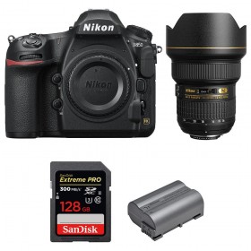 Nikon D850 + 14-24mm F2.8G ED + SanDisk 128GB Extreme PRO UHS-II SDXC 300MB/s + EN-EL15b - Appareil photo Reflex