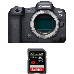 Canon EOS R5 Body + SanDisk 32GB Extreme PRO UHS-II SDXC 300 MB/s