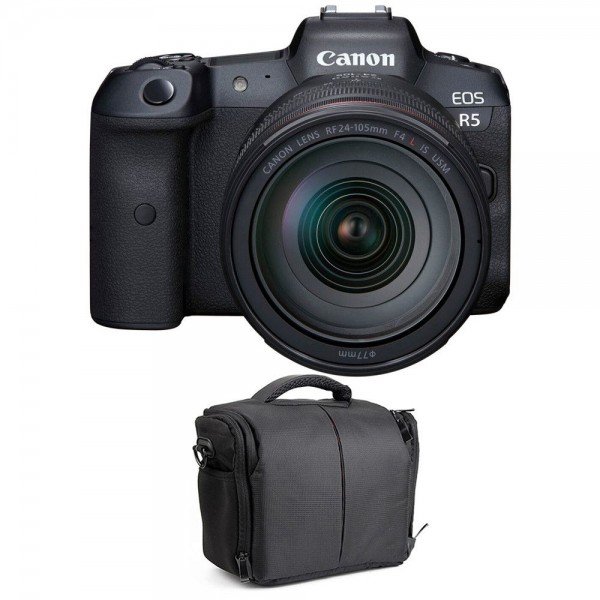 Canon R5 + RF 24-105mm F4L IS USM + Sac - Appareil Photo Professionnel