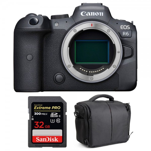 Canon R6 Nu + SanDisk 32GB Extreme PRO UHS-II SDXC 300 MB/s + Sac - Appareil Photo Hybride