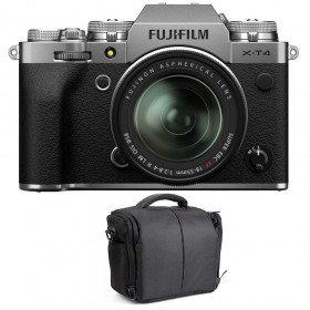 Fujifilm XT4 Silver + XF 18-55mm F2.8-4 R LM OIS + Sac - Appareil Photo Hybride