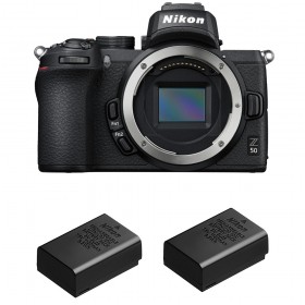 Nikon Z50 Body + 2 Nikon EN-EL25