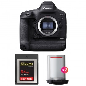 Canon 1DX Mark III + SanDisk 64GB Extreme PRO CFexpress Type B + 2 Canon LP-E19 - Appareil photo Reflex Professionnel