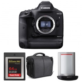 Canon EOS 1D X Mark III + SanDisk 64GB Extreme PRO CFexpress Type B + Canon LP-E19 + Bag