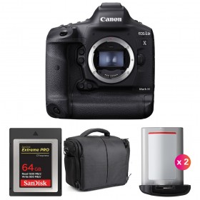 Canon 1DX Mark III + SanDisk 64GB Extreme PRO CFexpress Type B + 2 Canon LP-E19 + Sac - Appareil photo Reflex Professionnel