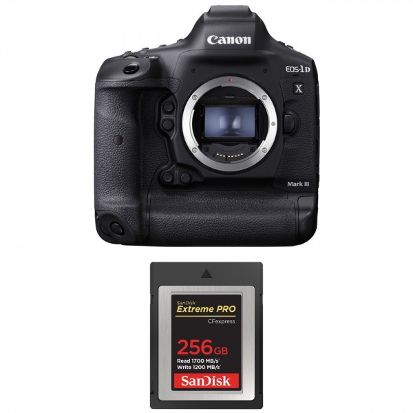 Canon 1DX Mark III + SanDisk 256GB Extreme PRO CFexpress Type B - Appareil photo Reflex Professionnel