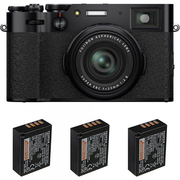 Fujifilm X100V Noir + 3 Fujifilm NP-W126S - Appareil Compact Expert