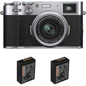 Fujifilm X100V Silver + 2 Fujifilm NP-W126S - Appareil Compact Expert