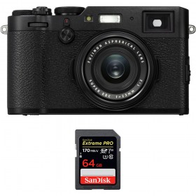 Fujifilm X100F Noir + SanDisk 64GB Extreme Pro UHS-I SDXC 170 MB/s - Appareil Compact Expert