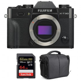 Fujifilm X-T30 Black + SanDisk 64GB Extreme Pro UHS-I SDXC 170 MB/s + Bag