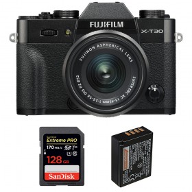 Fujifilm XT30 + XC 15-45mm f/3.5-5.6 OIS PZ Negro + SanDisk 128GB UHS-I SDXC 170 MB/s + NP-W126S - Cámara mirrorless