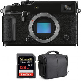 Fujifilm XPro 3 Nu Noir + SanDisk 128GB Extreme Pro UHS-I SDXC 170 MB/s + Sac - Appareil Photo Hybride