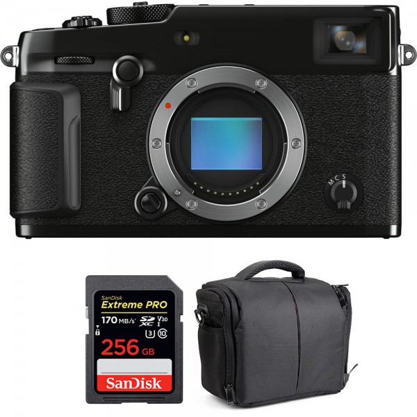 Fujifilm XPro 3 Nu Noir + SanDisk 256GB Extreme Pro UHS-I SDXC 170 MB/s + Sac - Appareil Photo Hybride