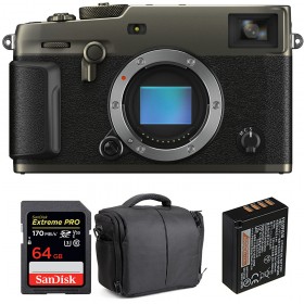 Fujifilm XPro 3 Nu Dura Black + SanDisk 64GB Extreme Pro UHS-I SDXC 170 MB/s + NP-W126S + Sac - Appareil Photo Hybride