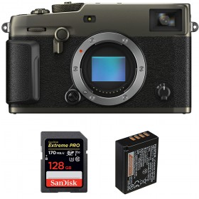 Fujifilm XPro 3 Nu Dura Black + SanDisk 128GB Extreme Pro UHS-I SDXC 170 MB/s + Fujifilm NP-W126S - Appareil Photo Hybride