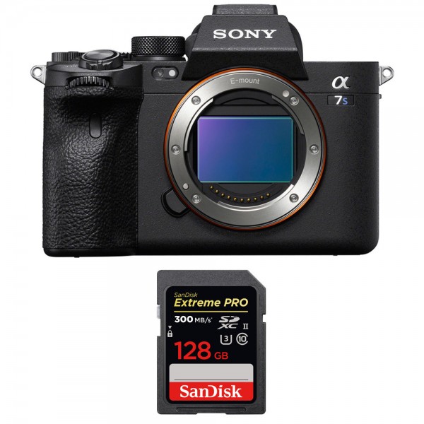 Sony A7S III Nu + SanDisk 128GB Extreme PRO UHS-II SDXC 300 MB/s - Appareil Photo Professionnel