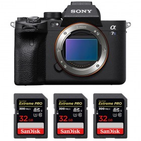 Sony A7S III Nu + 3 SanDisk 32GB Extreme PRO UHS-II SDXC 300 MB/s - Appareil Photo Professionnel