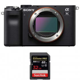 Sony A7C Cuerpo Negro + SanDisk 32GB Extreme PRO UHS-II SDXC 300 MB/s - Cámara mirrorless