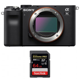 Sony Alpha a7C Body Black + SanDisk 64GB Extreme PRO UHS-II SDXC 300 MB/s