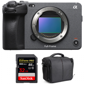 Sony FX3 Camera Cinéma + SanDisk 32GB Extreme PRO UHS-II SDXC 300 MB/s + Sac - Caméra compacte Plein Format