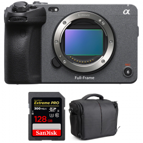 Sony FX3 Cinema camara + SanDisk 128GB Extreme PRO UHS-II SDXC 300 MB/s + Bolsa - Cámara de cine