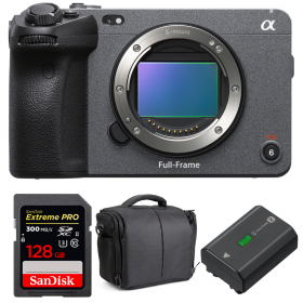 Sony FX3 Cinema camera + SanDisk 128GB Extreme PRO UHS-II SDXC 300 MB/s + Sony NP-FZ100 + Bag