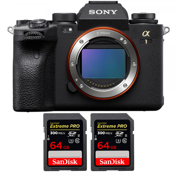 Sony A1 + 2 SanDisk 64GB Extreme PRO UHS-II SDXC 300 MB/s - Appareil Photo Professionnel