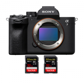 Sony Alpha 7 IV Body + 2 SanDisk 32GB Extreme PRO UHS-II SDXC 300 MB/s - Mirrorless camera