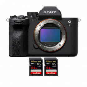 Sony Alpha 7 IV Body + 2 SanDisk 64GB Extreme PRO UHS-II SDXC 300 MB/s - Mirrorless camera