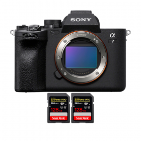 Sony Alpha 7 IV Body + 2 SanDisk 128GB Extreme PRO UHS-II SDXC 300 MB/s - Mirrorless camera