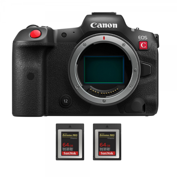 Canon EOS R5 C Nu + 2 SanDisk 64GB Extreme PRO CFexpress Type B