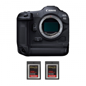 Canon EOS R3 Body + 2 SanDisk 256GB Extreme PRO CFexpress Type B