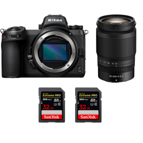 Nikon Z6 II + Z 24-200mm f/4-6.3 VR + 2 SanDisk 32GB Extreme PRO UHS-II SDXC 300 MB/s - Appareil Photo Hybride