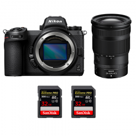 Nikon Z6 II + Z 24-120mm f/4 S + 2 SanDisk 32GB Extreme PRO UHS-II SDXC 300 MB/s - Appareil Photo Hybride