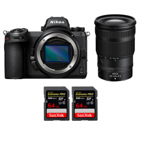 Nikon Z6 II + Z 24-120mm f/4 S + 2 SanDisk 64GB Extreme PRO UHS-II SDXC 300 MB/s