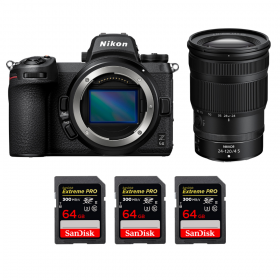 Nikon Z6 II + Z 24-120mm f/4 S + 3 SanDisk 64GB Extreme PRO UHS-II SDXC 300 MB/s