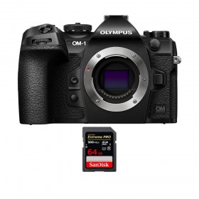 OM SYSTEM OM-1 + 1 SanDisk 64GB Extreme PRO UHS-II SDXC 300 MB/s Mirrorless camera