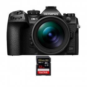 OM SYSTEM OM-1 + ED 12-40mm f/2.8 PRO II + 1 SanDisk 32GB Extreme PRO UHS-II SDXC 300 MB/s Mirrorless camera