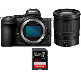 Nikon Z5 + Z 24-70mm f/4 S + 1 SanDisk 32GB Extreme PRO UHS-II SDXC 300 MB/s - Appareil Photo Hybride
