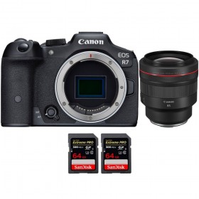 Canon EOS R7 + RF 85mm F1.2 L USM + 2 SanDisk 64GB Extreme PRO UHS-II SDXC 300 MB/s - Appareil Photo Hybride