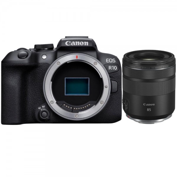 Canon EOS R10 + RF 85mm F2 Macro IS STM - Appareil Photo Hybride APS-C