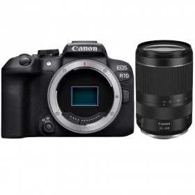 Canon EOS R10 + RF 24-240mm F4-6.3 IS USM - Appareil Photo Hybride APS-C