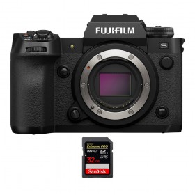Fujifilm X-H2S + 1 SanDisk 32GB Extreme PRO UHS-II SDXC 300 MB/s - APS-C Mirrorless Camera