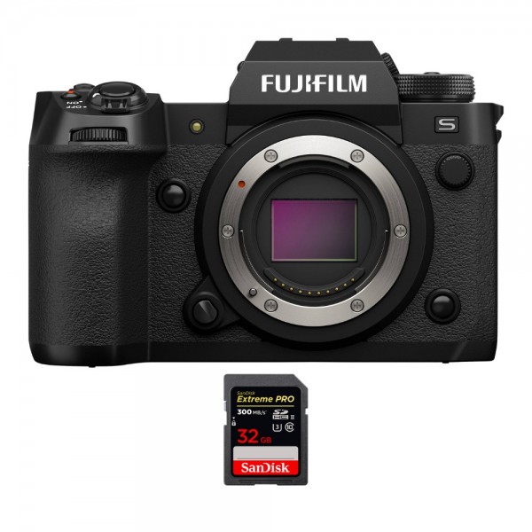 Fujifilm X-H2S + 1 SanDisk 32GB Extreme PRO UHS-II SDXC 300 MB/s - Appareil Photo APS-C