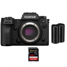 Fujifilm X-H2S + 1 SanDisk 128GB Extreme PRO UHS-II SDXC 300 MB/s + 1 Fujifilm NP-W235 - Appareil Photo APS-C
